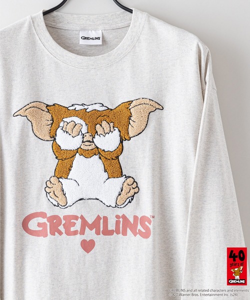 LB/S （エルビーエス）の「【GREMLINS/グレムリン】オリジナルデザインロンT ギズモ　ドロップショルダー ビッグシルエット　ユニセックス（Tシャツ/カットソー・メンズ・ブルー系その他/グレー系その他2/ホワイト系その他/ベージュ系その他2/グレー系その他・SMALL/MEDIUM/LARGE/X-LARGE）」の19枚目の写真