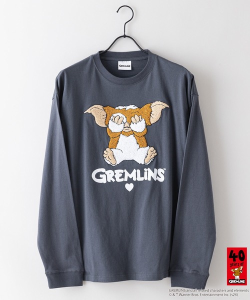 LB/S （エルビーエス）の「【GREMLINS/グレムリン】オリジナルデザインロンT ギズモ　ドロップショルダー ビッグシルエット　ユニセックス（Tシャツ/カットソー・メンズ・ブルー系その他/グレー系その他2/ホワイト系その他/ベージュ系その他2/グレー系その他・SMALL/MEDIUM/LARGE/X-LARGE）」の6枚目の写真