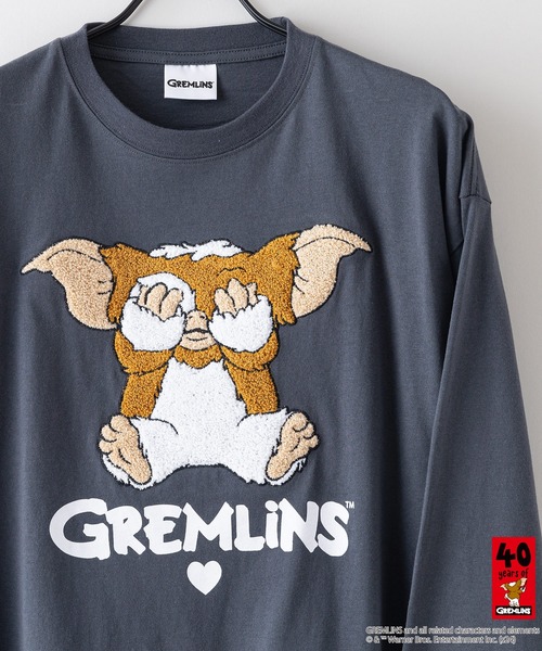 LB/S （エルビーエス）の「【GREMLINS/グレムリン】オリジナルデザインロンT ギズモ　ドロップショルダー ビッグシルエット　ユニセックス（Tシャツ/カットソー・メンズ・ブルー系その他/グレー系その他2/ホワイト系その他/ベージュ系その他2/グレー系その他・SMALL/MEDIUM/LARGE/X-LARGE）」の22枚目の写真
