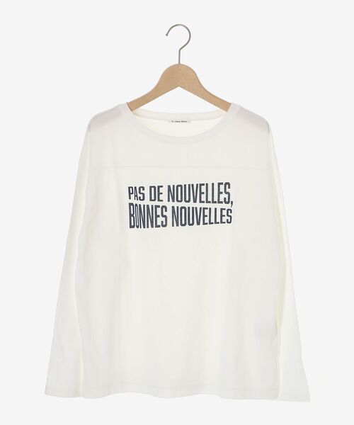 le.coeur blanc（ルクールブラン）の「BONNES VOUVELLES ロゴプリントTシャツ（Tシャツ/カットソー・レディース・ダークグレー/オフホワイト・38）」の8枚目の写真