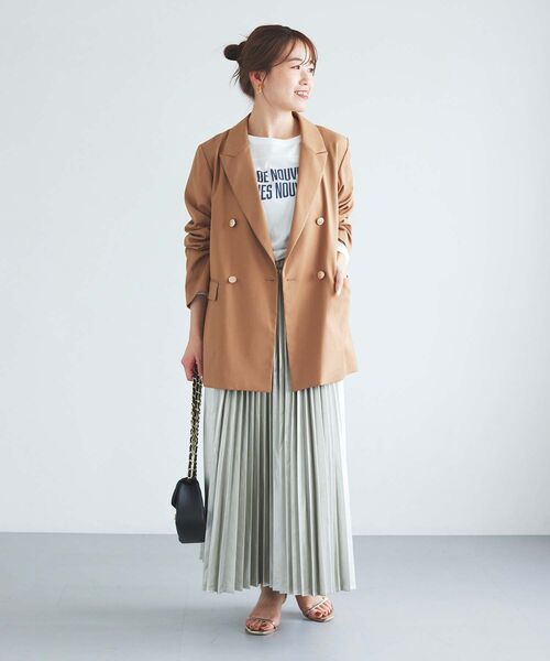 le.coeur blanc（ルクールブラン）の「BONNES VOUVELLES ロゴプリントTシャツ（Tシャツ/カットソー・レディース・ダークグレー/オフホワイト・38）」の21枚目の写真