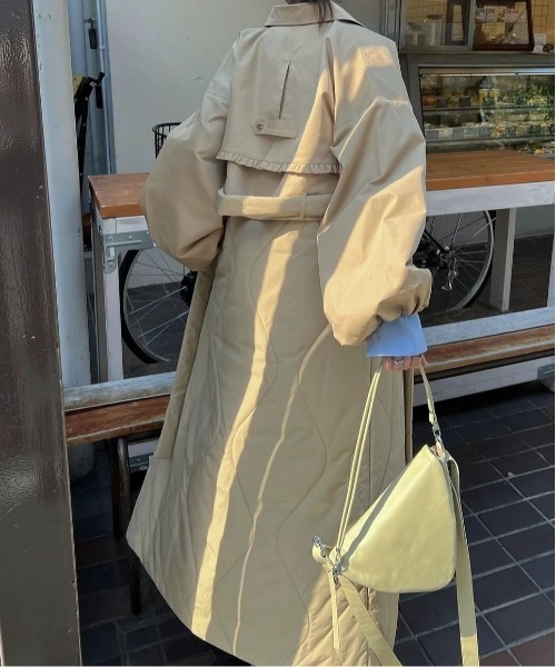 WILLFULLY（ウィルフリー）の「short frill jacket × wave quilting
