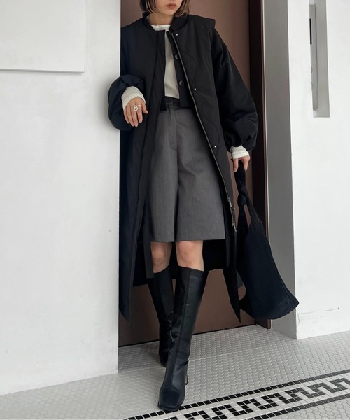 WILLFULLY（ウィルフリー）の「short frill jacket × wave quilting