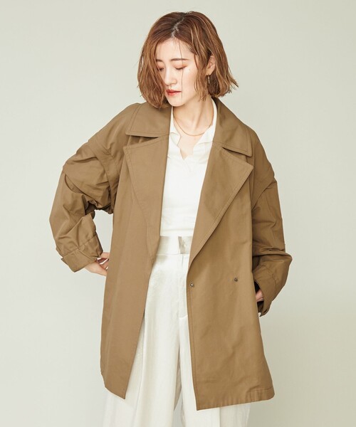 conte（コンテ）の「＜conte＞ ミリタリー 2WAY ショートコート