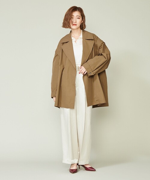 conte（コンテ）の「＜conte＞ ミリタリー 2WAY ショートコート