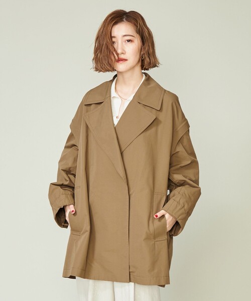 conte（コンテ）の「＜conte＞ ミリタリー 2WAY ショートコート