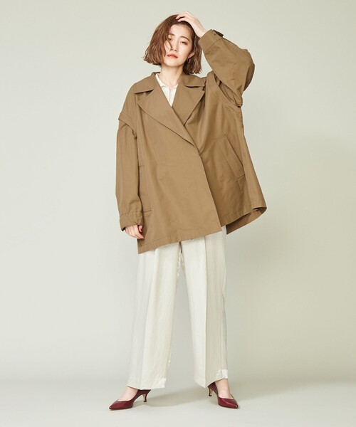 conte（コンテ）の「＜conte＞ ミリタリー 2WAY ショートコート