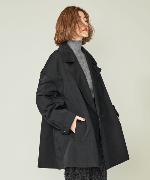 conte（コンテ）の「＜conte＞ ミリタリー 2WAY ショートコート