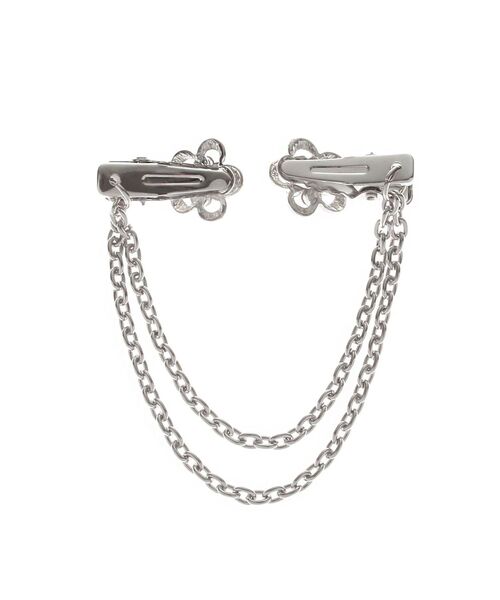 EATME（イートミー）の「フラワーチェーンクリップ（ブローチ/コサージュ・レディース・シルバー・FREE）」の7枚目の写真