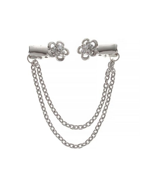 EATME（イートミー）の「フラワーチェーンクリップ（ブローチ/コサージュ・レディース・シルバー・FREE）」の10枚目の写真