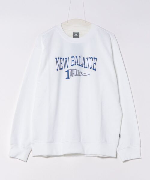 【セール】New Balance ニューバランス M ペナント クルーネックスウェット MT43950WT WT（スウェット）｜New Balance（ニューバランス）