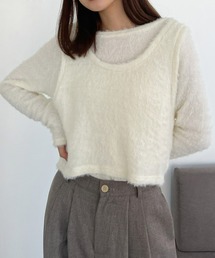 シャギーセットトップス