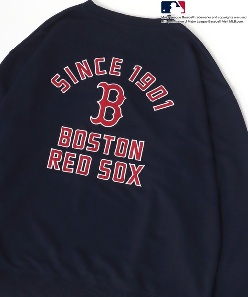 MLB(メジャーリーグベースボール)の「MLB/メジャーリーグベースボール オーバーサイズ 裏毛 チームロゴ ワッペン刺繍 スウェット レディース メンズ トレーナー(スウェット・メンズ・ホワイト/アッシュグレー/ブラック/ネイビー/ブラック系その他/グレー系その他/ブルー系その他/ブルー系その他2・LL/M/L)」の6枚目の写真