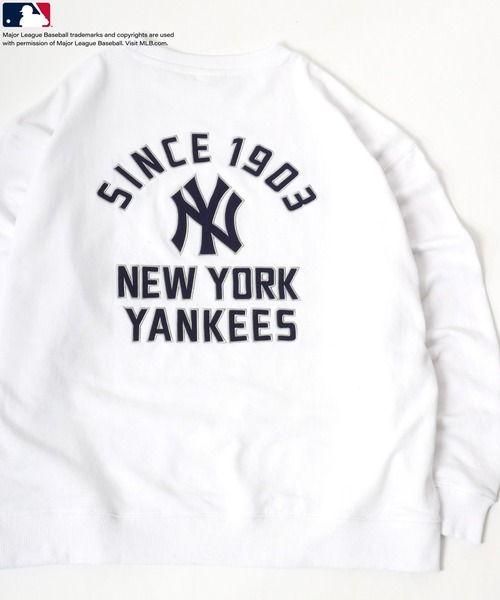 MLB(メジャーリーグベースボール)の「MLB/メジャーリーグベースボール オーバーサイズ 裏毛 チームロゴ ワッペン刺繍 スウェット レディース メンズ トレーナー(スウェット・メンズ・ホワイト/アッシュグレー/ブラック/ネイビー/ブラック系その他/グレー系その他/ブルー系その他/ブルー系その他2・LL/M/L)」の10枚目の写真
