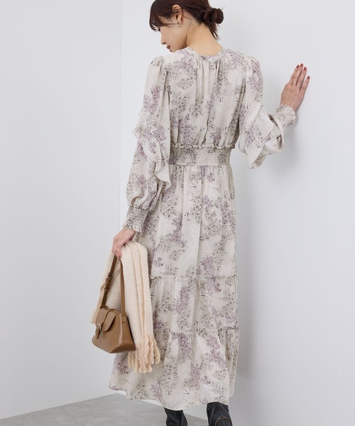 ROPE' PICNIC（ロペピクニック）の「前後2WAY/アソート柄ロングティアードワンピース（ワンピース・レディース・ライトグレー/ブラック/ホワイト系その他・38/36）」の10枚目の写真