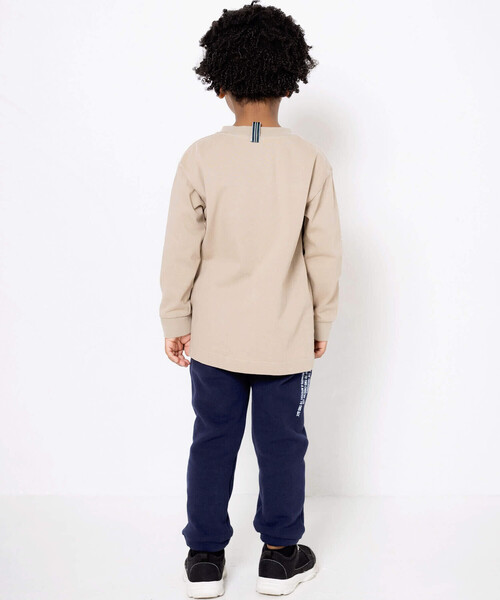 WASK（ワスク）の「ロゴプリントエステル裏起毛ジョガーパンツ(100~160cm)（スウェットパンツ・キッズ・ネイビー/グレー・120cm/130cm/150cm/160cm/110cm/100cm/140cm）」の5枚目の写真