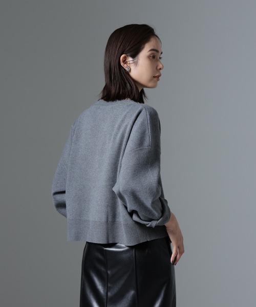 セール】総針ワイドシルエットニットトップス(セットアップ可)（ニット