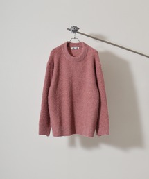 Loop yarn dull color mock neck knit / ループヤーン くすみカラー モックネックニット unisex