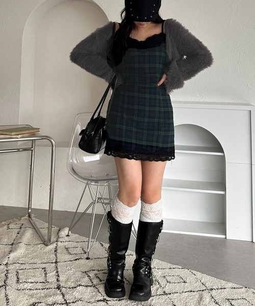 apres jour mignon(アプレジュールミニョン)の「【apresjour mignon SOIE】レースキャミワンピース【ZOZOTOWN限定アイテム】(ワンピース・レディース・カーキ/ブラウン系その他/グリーン・フリー/X-LARGE)」の21枚目の写真