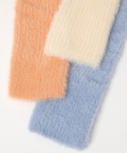 LAKOLE（ラコレ）の「ゆるリブアームウォーマー / 149304（アームカバー・レディース・オフホワイト/ブルー/ライトグレー/オレンジ・FREE）」の14枚目の写真