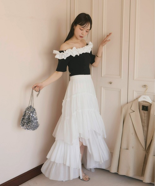 Olu.(オルドット)の「ランダムギャザースカート(スカート・レディース・ホワイト/ブラック/ベージュ/ブルー/ネイビー・0/1)」の22枚目の写真