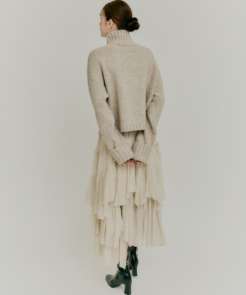 Olu. オルドット　ランダムギャザースカート サイズ0 ホワイト　即日発送 ランダムギャザースカート（スカート）｜Olu.（オルドット）の