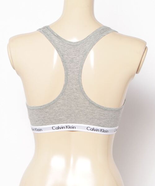 Calvin Klein（カルバン・クライン）の「Calvin Klein/カルバンクライン Carousel 2-Pack Bralette ノンワイヤー スポーツブラ ブラレット（スポーツブラ・レディース・グレー×ホワイト・S）」の3枚目の写真