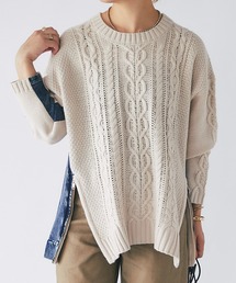 un dix cors（アンディコール）の「デニムコンビニット（ニット/セーター・レディース）」