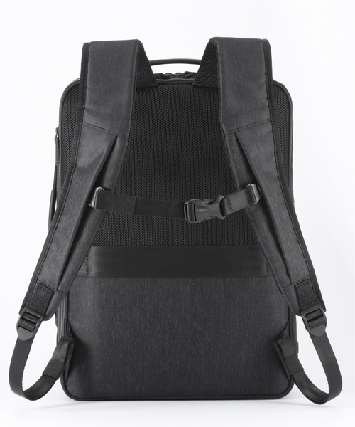 ace.(エース)の「【ace. GENE/エースジーン】 ガジェタブル ヘザー2 スクエアリュック 14L(バックパック/リュック・メンズ・ブラック・FREE)」の8枚目の写真