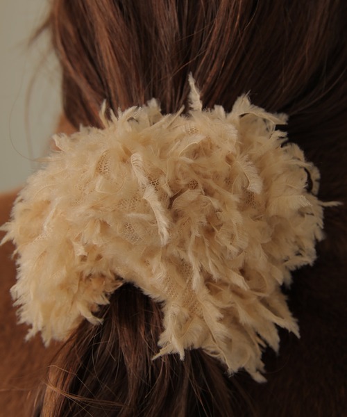 めいこ　シュシュ　２個 コットンストライプヘアシュシュ 2セット - unfold | 60