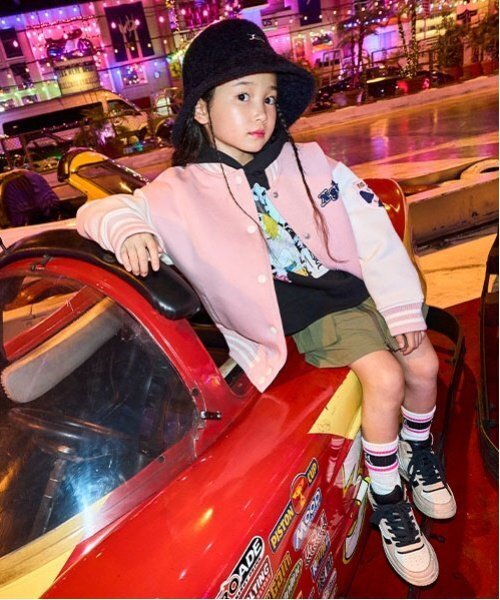 X-girl Stages（エックスガールステージス）の「フロントジップカーゴスカパン（その他パンツ・キッズ・ブラック/カーキ・140cm/130cm/110cm/90cm/120cm/100cm）」の18枚目の写真