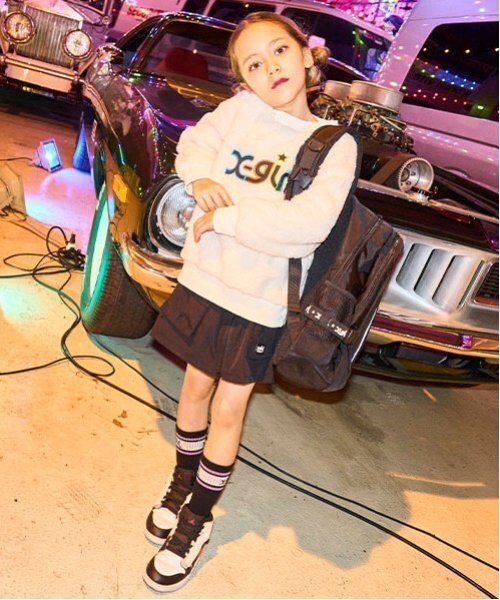 X-girl Stages（エックスガールステージス）の「フロントジップカーゴスカパン（その他パンツ・キッズ・ブラック/カーキ・140cm/130cm/110cm/90cm/120cm/100cm）」の15枚目の写真