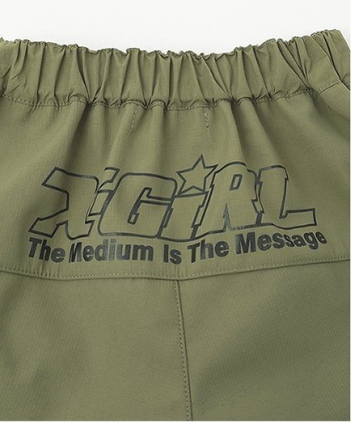 X-girl Stages（エックスガールステージス）の「フロントジップカーゴスカパン（その他パンツ・キッズ・ブラック/カーキ・140cm/130cm/110cm/90cm/120cm/100cm）」の8枚目の写真