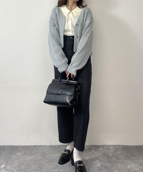 ブランケットステッチカーディガン（カーディガン/ボレロ）｜NICOLE