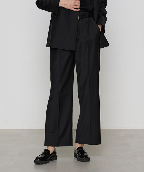 COMME CA(コムサ)の「【セットアップ対応】2WAYストレッチトロ ワイドパンツ(その他パンツ・レディース・ブラック・9号/7号/11号)」の4枚目の写真