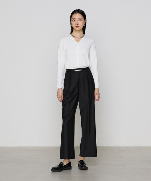 COMME CA(コムサ)の「【セットアップ対応】2WAYストレッチトロ ワイドパンツ(その他パンツ・レディース・ブラック・9号/7号/11号)」の7枚目の写真