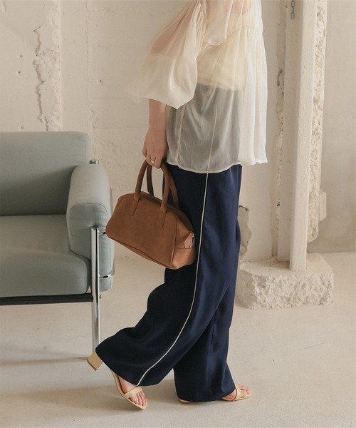 titivate（ティティベイト）の「ルーズシルエットラインパンツ（その他パンツ・レディース・グレー/ベージュ/ネイビー/ブラック・SP/M/S/L）」の4枚目の写真