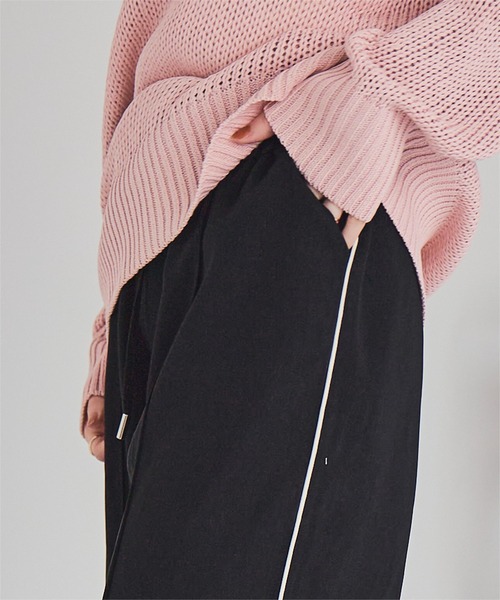 titivate（ティティベイト）の「ルーズシルエットラインパンツ（その他パンツ・レディース・グレー/ベージュ/ネイビー/ブラック・SP/M/S/L）」の7枚目の写真