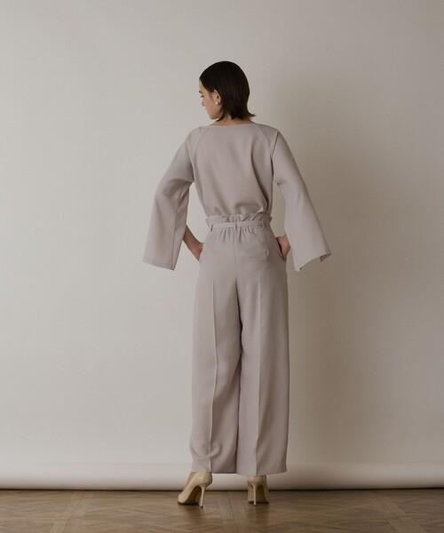 GRACE CONTINENTAL（グレースコンチネンタル）の「ハイウエストワイドパンツ（その他パンツ・レディース・ベージュ/ネイビー・36/38）」の11枚目の写真