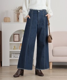 hunch ストレッチツイルワイドパンツ