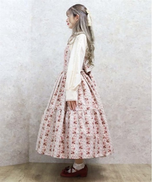 axes femme kawaii ストライプローズ柄スカート ストライプローズ柄スカート[品番：IGAW0003874]｜axes femme