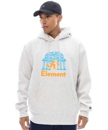 ELEMENT メンズ KSK SKATE INTO HOOD パーカー/エレメントフロントプリント裏起毛パーカー