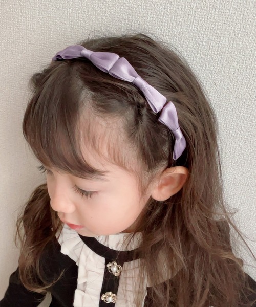 Rora（ローラ）の「パレット リボン カチューシャ（カチューシャ・キッズ・ピンク/レッド/グリーン/イエロー/ラベンダー/ネイビー/ベージュ/ピンクベージュ/スカイブルー/ブラック・FREE）」の7枚目の写真