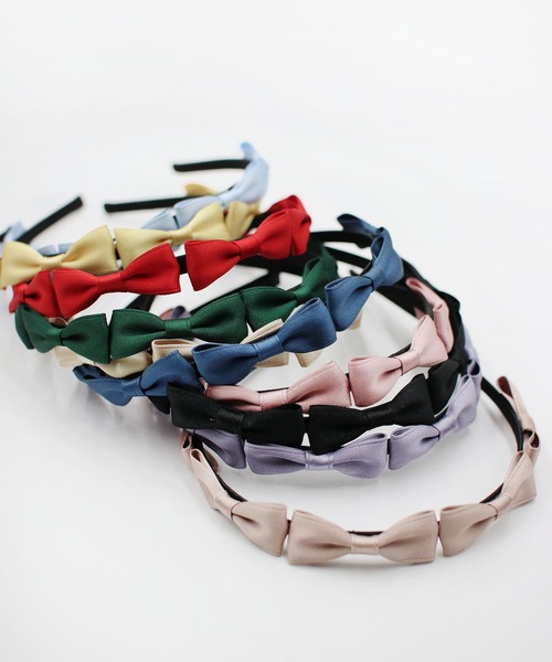 Rora（ローラ）の「パレット リボン カチューシャ（カチューシャ・キッズ・ピンク/レッド/グリーン/イエロー/ラベンダー/ネイビー/ベージュ/ピンクベージュ/スカイブルー/ブラック・FREE）」の17枚目の写真