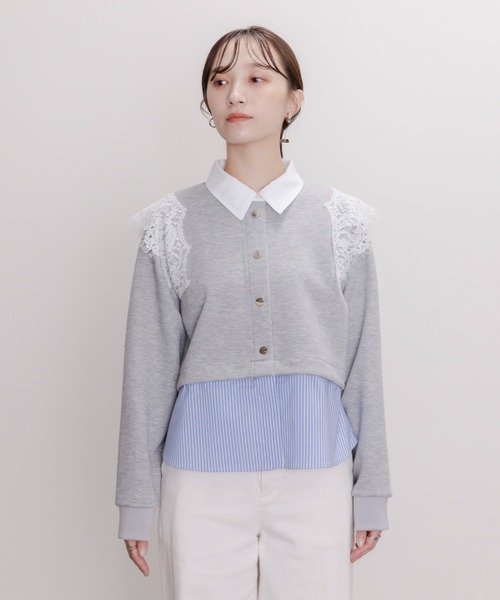 Eimee Law レイヤードボンディングデザインシャツ レイヤードボンディングデザインシャツ Eimee Law│Eimee Law