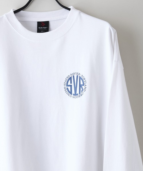 SAVIER(サビアー)の「【SAVIER/サビアー】サークルロゴ バックプリント ロンT ブランドロゴ オーバーサイズ(Tシャツ/カットソー・メンズ・ホワイト/ブラック・LARGE/MEDIUM)」の21枚目の写真