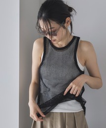 メッシュトップス」に該当するレディースのタンクトップ
