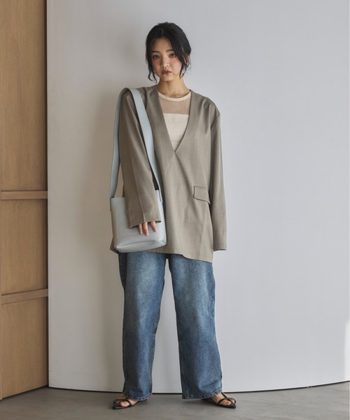 feepur（フェピュール）の「メッシュタンクトップ（タンクトップ・レディース・ベージュ/ブラック・MEDIUM）」の18枚目の写真