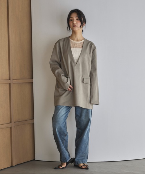 feepur（フェピュール）の「メッシュタンクトップ（タンクトップ・レディース・ベージュ/ブラック・MEDIUM）」の19枚目の写真