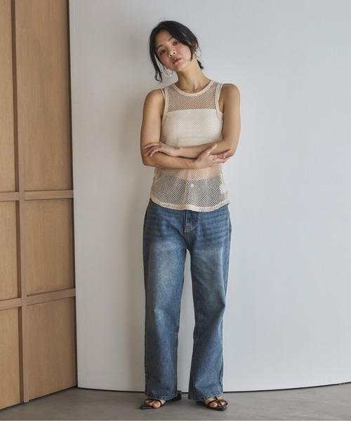 feepur（フェピュール）の「メッシュタンクトップ（タンクトップ